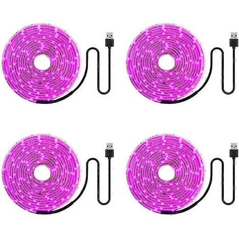 Bande lumineuse LED 4X à spectre complet 5V USB 2835 pour culture hydroponique en serre (1/5)