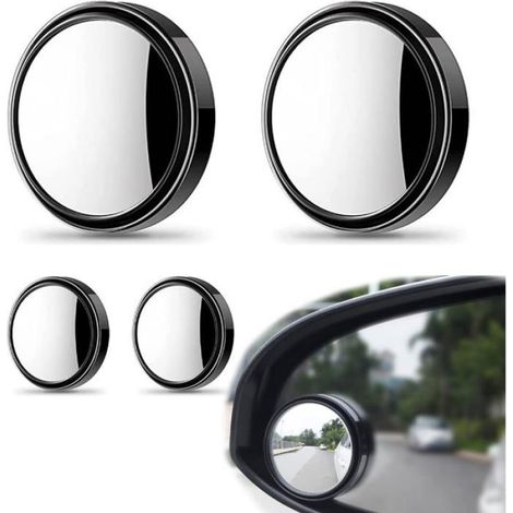 Rétroviseur Grand Angle - Miroir Convexe 360° - Pour Voiture Camion SUV - 4 Pièces (1/5)