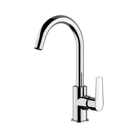 Rubinetto per lavello cucina con canna alta a u girevole - serie vanity (1/3)