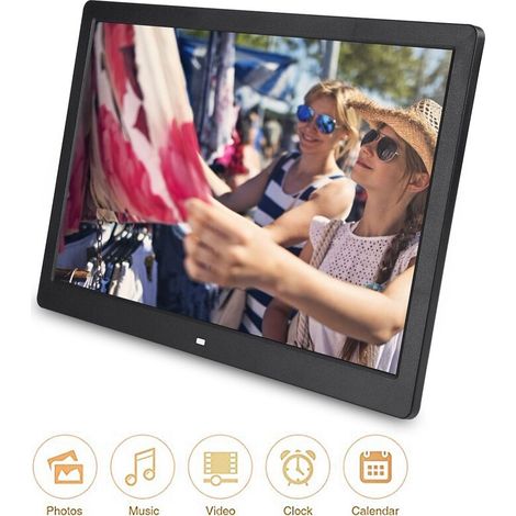 – 15.4-inch digital photo frame – HD resolution 1280 x 800 – Multifunctional with video and music player – Durable ABS design (1/5)