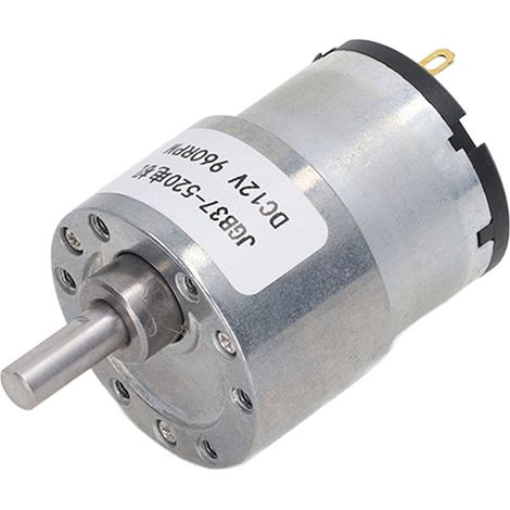 Moteur à engrenages CC, bobine en laiton à haute conductivité, rotation horaire et antihoraire, moteur à vis sans fin stable, 12 V CC, 960 tr/min (1/5)