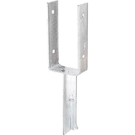 Base per montante a U ETA-10/0210 101x200x200x50mm TZN con ancoraggio in calcestruzzo su T-Eisen GAH (1/3)