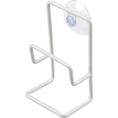 Porte-éponge à ventouse à 2 niveaux pour évier, étagère de cuisine pour torchons, porte-serviettes, égouttoir à éponge, organisateur de salle de bain (Blanc)-AquaForge