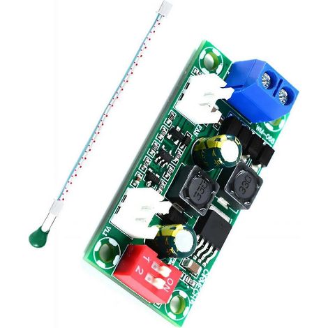 Universelles Lüfterdrehzahlregelungsmodul 5V 12V 24V, einstellbar für optimales Temperaturmanagement, mehrfarbig (A 12V) (1/5)