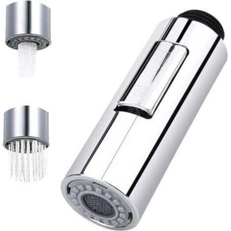 Pull Out Spray Faucet 2 Modes Faucet Kitchen Sprayer Pull Out Kitchen Spray Plastic Replacement Shower Head Shower Head for Bathroom Kitchen (1/5)