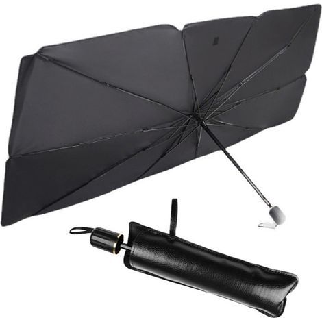 Car sunshade 135 x 79 cm — UV protection — 360° swivel axle — Suitable for sedans, SUVs and trucks (1/5)