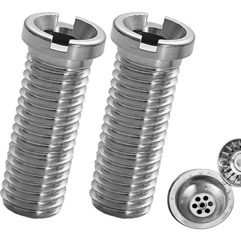 Set of 2 Hollow Screws for Sink, M12 Multifunctional Hollow Screws for Kitchen Sink, Practical with Strainer Attachment, Suitable for Kitchen Sinks and Sinks Barriers Restaurant (35 mm) (1/5)