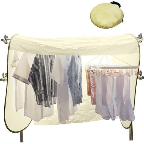 Couverture de porte-vêtements protection Sun Protective étanche à l'épreuve poussière pour balcon extérieur, rail vêtements, poussière (1/4)
