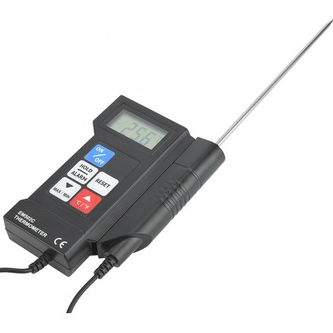 EM502C Professionelles digitales elektronisches Thermometer Lebensmittelthermometer mit Sonde (1/5)