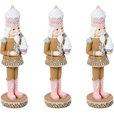 Dekofiguren 3er Set PERTTULA 31 cm Nussknacker Bunt (1/5)