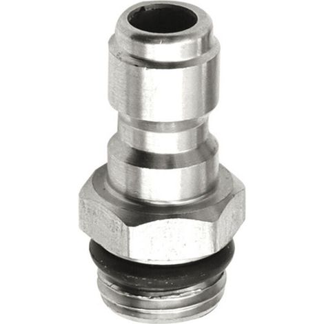 Connecteur à Dégagement Rapide 1/4'', 14 mm Mâle à 1/4 Pouce Rapide Dégagement Adaptateur Pulvérisateur de Savon pour Laveuse à Pression, Lance en Mousse de Neige Coupleur en Acier Inoxydable (1/4)