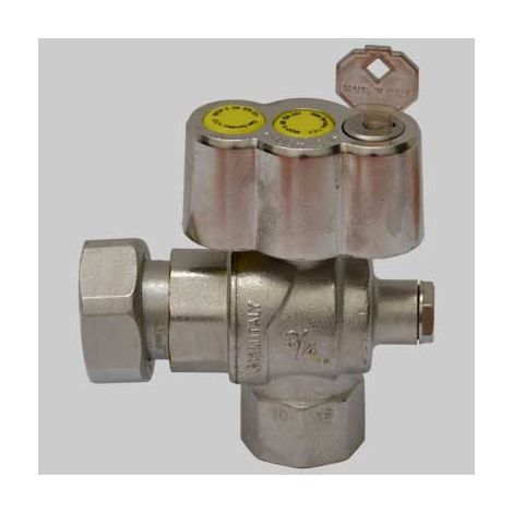 VALVOLA A SFERA GAS SQUADRA POST CONTATORE  1 x 11/4 girevole     F.I.V.