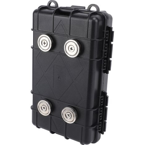 Boîte de rangement aimantée étanche polyvalente transportable extérieure coffre à outils magnétique (1/5)