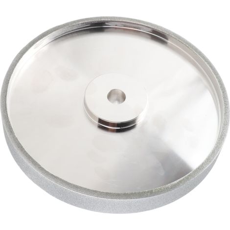 Meule CBN Diamantée, 8 Pouces (20,3 cm), Galvanisée, 180 Grains, 2,54 cm de Large, Broche 1,59 cm pour Meuleuse Plate (1/5)
