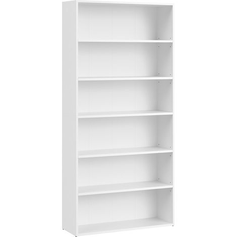 Vasagle – Bibliothèque 6 niveaux – Dimensions 24 x 80 x 160,7 cm – Panneau d'aggloméré E1 – Capacité 10 kg par étagère – Montage facile (1/5)