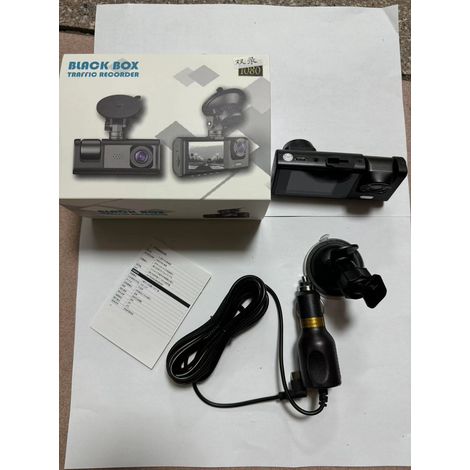 New triple-lens dashcam with wireless triple recording, night vision, car monitoring, video recording, and Wi-Fi connectivity to mobile phone -- C309 Dual-lens (front and interior) without Wi-Fi - Mem (1/4)