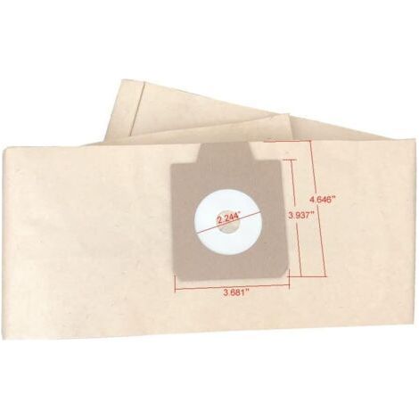 Lot de 10 sacs d'aspirateur compatibles avec Nilfisk Euroclean Kent GD930, UZ930, UZ935, DP9000, UZ920, UZ930S, Z970, Z990. Pièce de rechange pour Nilfisk numéro 1407015020. (1/4)