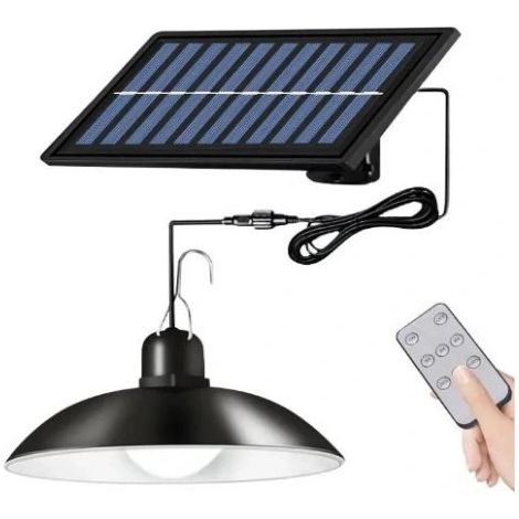 Lámpara colgante LED solar tipo araña IP44 - Control remoto incluido - Para cenador
