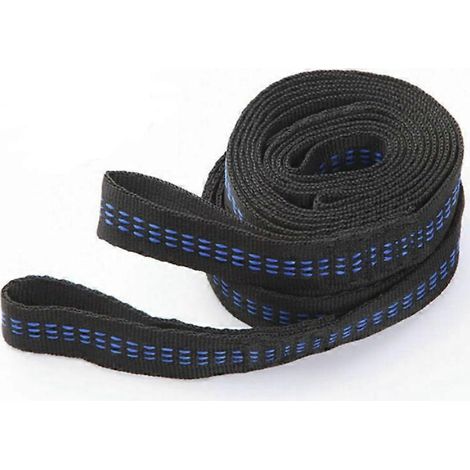 Lot de 2 sangles de yoga aérien réglables de 200 cm pour l'extérieur, en polypropylène haute résistance. (1/5)
