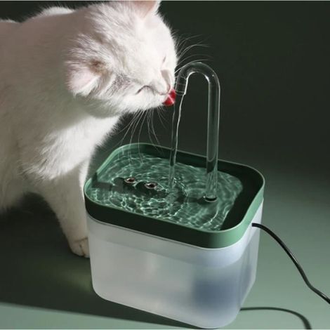 1 Distributeur d'eau, automatique, pompe anti-épuisement, 1.5L, matériau comestible, pour chiens et chats (1/4)