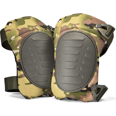 Heavy-duty professional knee pads with thick foam padding and strong adjustable straps, suitable for construction, gardening, cleaning, tiling, and garage work. 343kp (1/5)