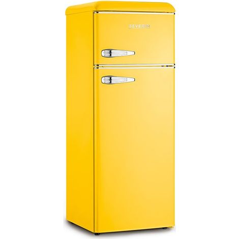 Severin Frigorifero Doppia Porta Retro' Vintage Giallo KS 9953