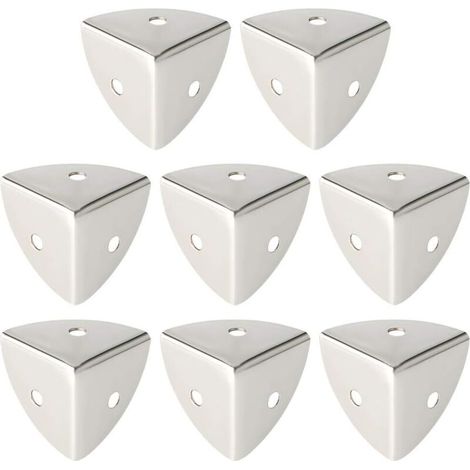 Protection Coin de Table 8 Pcs Meuble d'angle Corniere Brossé Convient pour Protection des Meubles, Décoration, Anti-Collision et Anti-Casse (1/4)