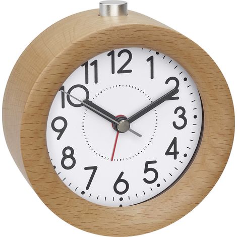 TFA Dostmann 60.1039.05 Quarz Wecker Buche Alarmzeiten 1 (1/3)