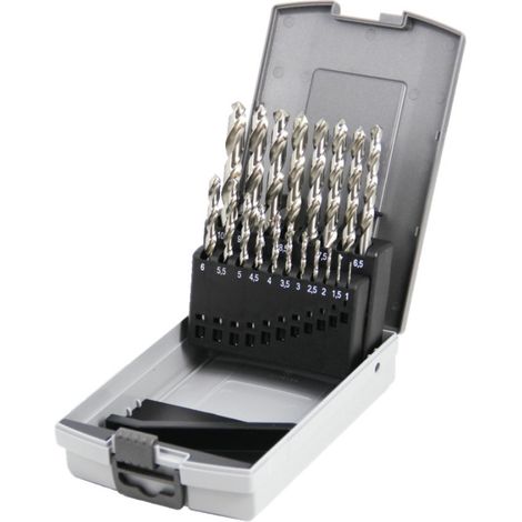 Coffret de 19 forets HSS taillés meulés - HANGER - 155190 (1/3)