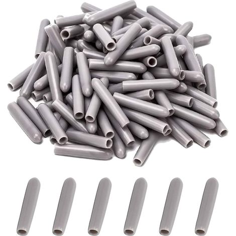 Cache-tiges de panier de lave-vaisselle [Lot de 100], capuchons gris antirouille pour protéger les tiges du panier de lave-vaisselle (1/5)