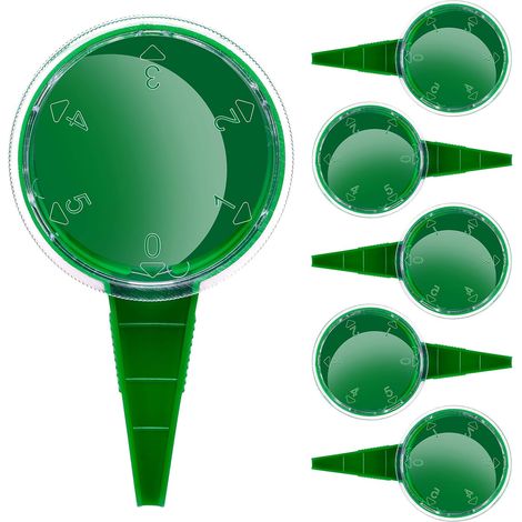 Lot de 6 semoirs distributeurs de graines, épandeurs de graines en plastique avec 5 réglages, pour fleurs. (1/5)