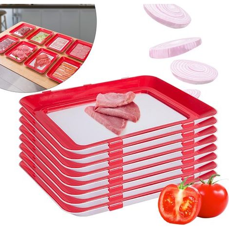 8X Aufschnitt-Box Essenstablett Kreatives Tablett für Lebensmittel-Konservierung (1/5)