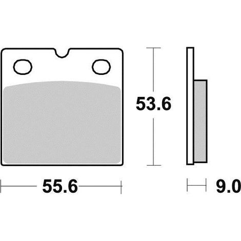 Plaquette de frein Semi-Métal Eco-Friction Route - R90