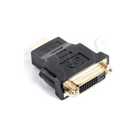 Lanberg AD-0014-BK cambiador de género para cable HDMI DVI-D (F) (24 + 5) Negro (1/2)