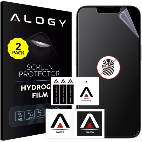2 protectores de pantalla de hidrogel Alogy HydroSkin Matte Pro™ para Apple iPhone 16e con protector de pantalla "antihuellas dactilares" (1/5)