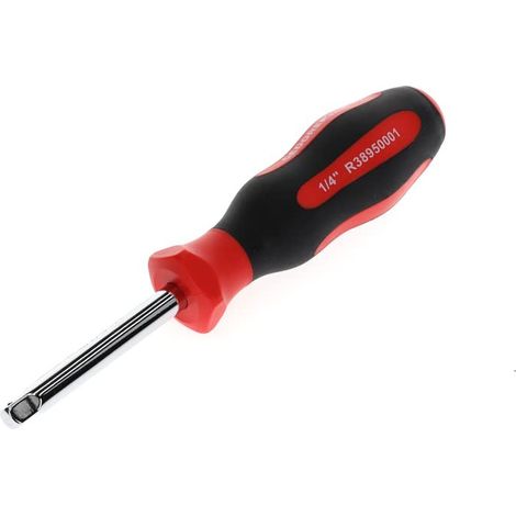 Poignée tournevis à entraînement carré, Entraînement 1/4" 6,3 mm avec carré d’entraînement femelle dans le manche, Pour douilles, R38950001 (1/5)