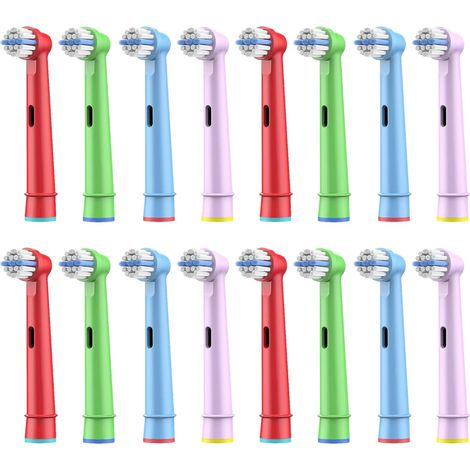16 têtes de remplacement pour enfants compatibles avec la brosse à dents électrique Kids, poils ultra-souples (1/5)