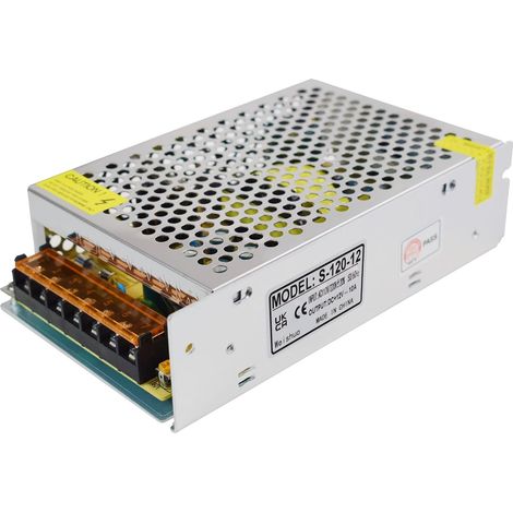 12V 10A Alimentation à Découpage AC 110V / 220V à DC 12V 10A 120W Transformateur pour CCTV, Lumières LED (1/5)