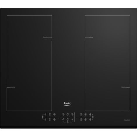 Beko HII64206F2MT: Piano a Induzione, 4 Zone con 2 Sezioni IndyFlex, 60 cm. Colore del prodotto: Nero, Posizionamento dell'apparecchio: Da incasso, Dimensione della larghezza del piano cottura: 60 ...