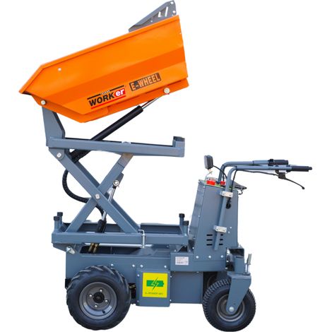 Minidumper Eléctrico Technoworker KT-MD500-EZ - 500kg de Carga - Elevación por Pantógrafo a 1.4m (1/4)