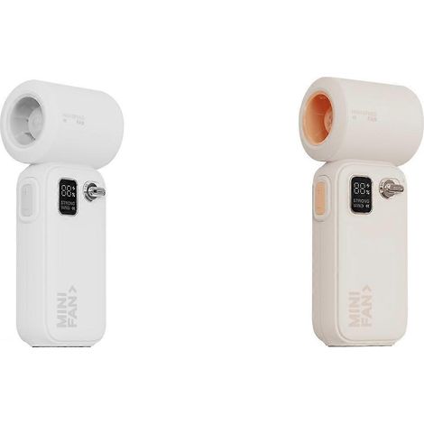 Petit ventilateur numérique portable à grande vitesse, ventilateur de poche à main, ventilateur à grande vitesse avec un flux d'air puissant, petit ventilateur (1/5)