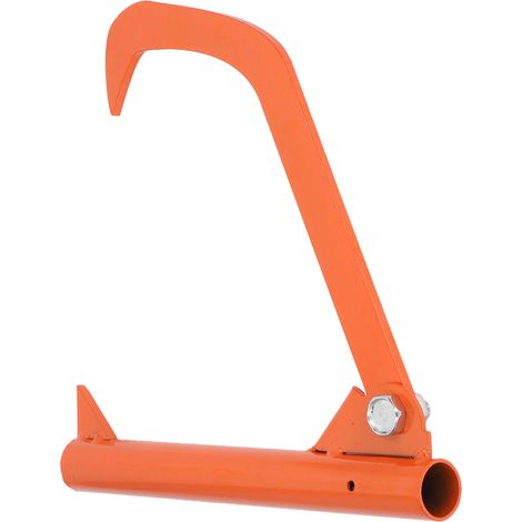 Forsthaken aus Edelstahl, ergonomischer Griff, tragbar und rostfrei, Baumstammheber, orange, 1 Stück (1/5)