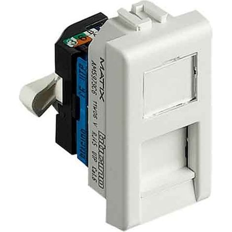 PRESA TELEFONICA RJ45 'MATIX' BTICINO Cat. 5E UTP - Bianco