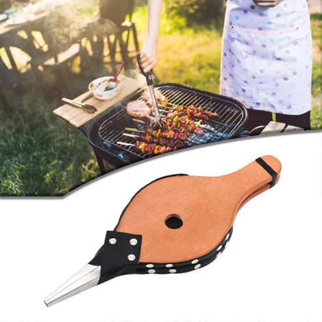Souffleur d'air pour barbecue extérieur, outil pour cheminée à bois, souffleur de camping (1/4)