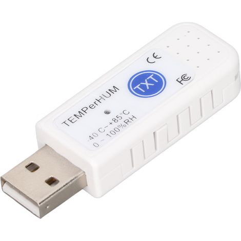 Thermomètre-hygromètre USB multifonction pour PC, enregistreur de données, alarme, moniteur de température et d'humidité ambiantes (1/5)