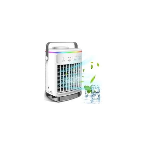 Ventilateur Portatif Ventilateur de Bureau à 3 réglages de Vitesse, Ventilateur de Refroidissement, Ventilateur de pulvérisation de climatiseur avec réservoir d'eau de 700 ML Multi-Usage