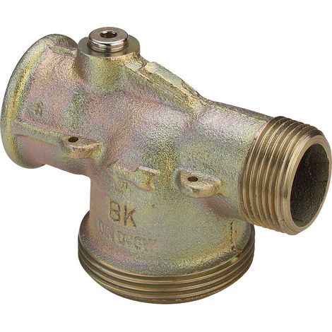 Pièce de raccordement pour compteur de gaz G2329 sans vis de test, en fonte malléable