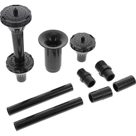 Ensemble de 9 buses pour pompe de fontaine, têtes de pulvérisation d'eau pour bassin, fontaine et pompe submersible de piscine-20.00X6.00X6.00CM-Black (1/3)