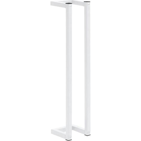 Towel Rack White 12.5x12.5x60 cm Steel vidaXL