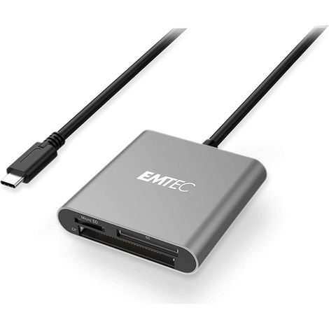 Emtec ECCAREADT610C lettore di schede USB 3.1 Grigio
